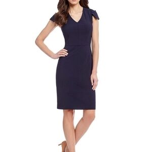 Antonio Melani Navy Sheath Dress - 14